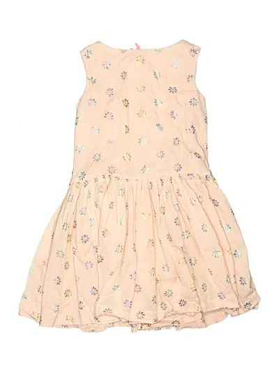 Pre-owned Crewcuts Kids' Dress In Tan