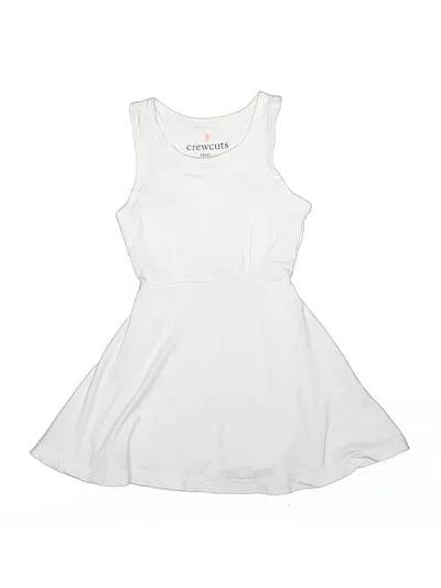 Pre-owned Crewcuts Kids' Dress In White