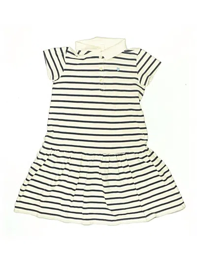 Pre-owned Crewcuts Kids' Dress In White