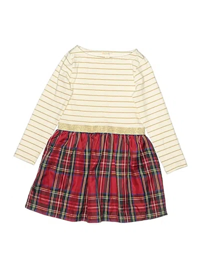 Pre-owned Crewcuts Kids' Dress In White