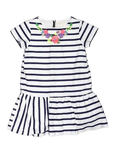 Pre-owned Crewcuts Kids' Dress In White