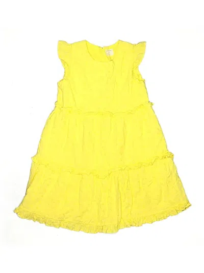 Pre-owned Crewcuts Kids' Dress In Yellow