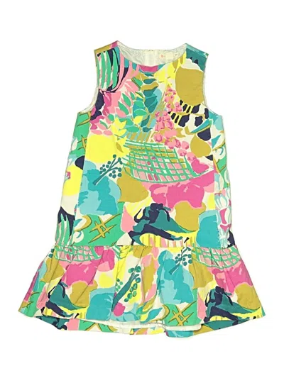 Pre-owned Crewcuts Kids' Dress In Yellow