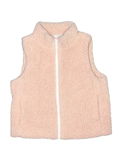 Pre-owned Crewcuts Kids' Faux Fur Vest In Pink
