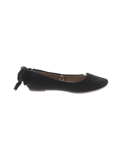 Pre-owned Crewcuts Kids' Flats In Black