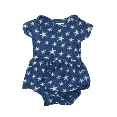 Crewcuts Kids' Girls Blue Stars Romper