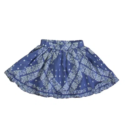 Crewcuts Kids' Girls Blue White Skirt