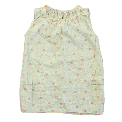 Pre-owned Crewcuts Kids' Girls Ivory Pink Dress In White