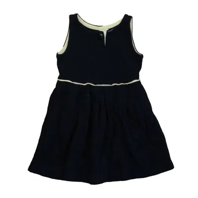 Pre-owned Crewcuts Kids' Girls Navy Dress In Blue