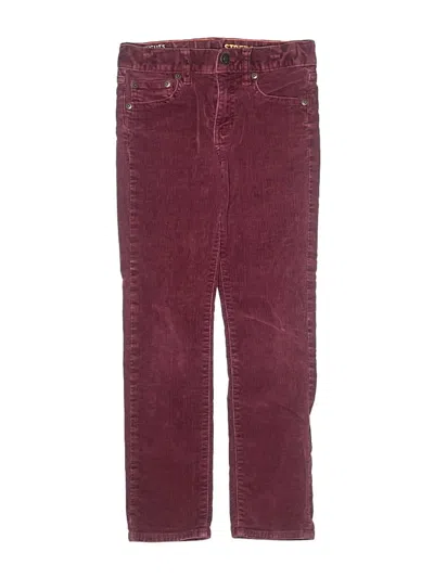 Pre-owned Crewcuts Kids' Jeans In Burgundy