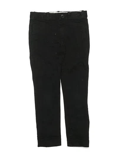 Pre-owned Crewcuts Kids' Khaki Pant In Black