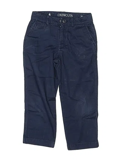 Pre-owned Crewcuts Kids' Khaki Pant In Blue