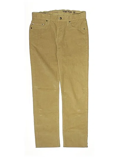 Pre-owned Crewcuts Kids' Khaki Pant In Brown