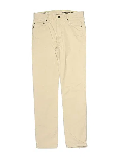 Pre-owned Crewcuts Kids' Khaki Pant In Brown