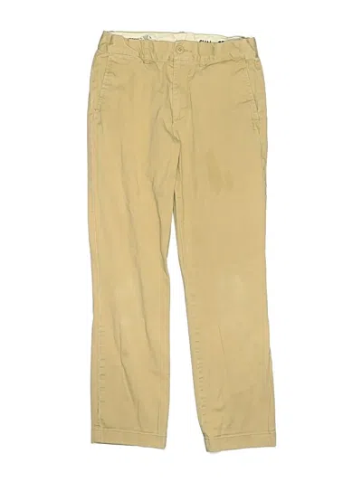 Pre-owned Crewcuts Kids' Khaki Pant In Brown