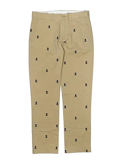 Pre-owned Crewcuts Kids' Khaki Pant In Brown