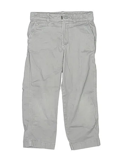 Pre-owned Crewcuts Kids' Khaki Pant In Gray