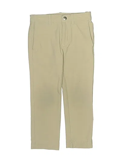 Pre-owned Crewcuts Kids' Khaki Pant In Green