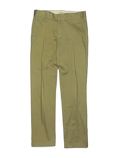 Pre-owned Crewcuts Kids' Khaki Pant In Green