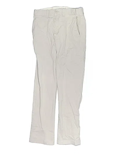 Pre-owned Crewcuts Kids' Khaki Pant In Ivory