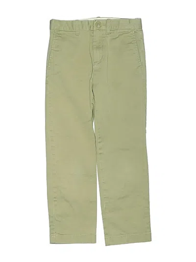 Pre-owned Crewcuts Kids' Khaki Pant In Ivory