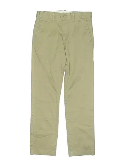 Pre-owned Crewcuts Kids' Khaki Pant In Tan