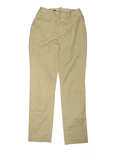 Pre-owned Crewcuts Kids' Khaki Pant In Tan