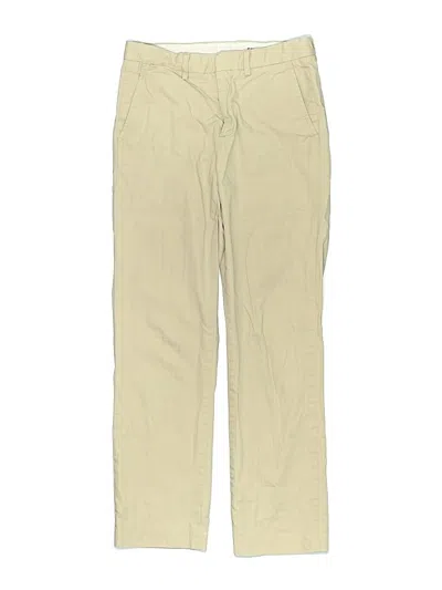Pre-owned Crewcuts Kids' Khaki Pant In White