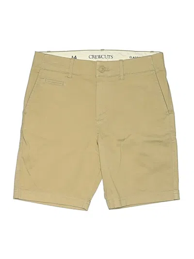 Pre-owned Crewcuts Kids' Khaki Shorts In Brown