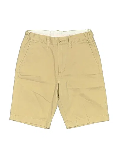 Pre-owned Crewcuts Kids' Khaki Shorts In Brown