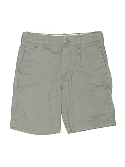 Pre-owned Crewcuts Kids' Khaki Shorts In Gray