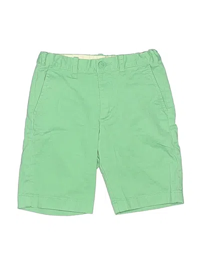 Pre-owned Crewcuts Kids' Khaki Shorts In Green