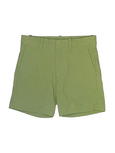 Pre-owned Crewcuts Kids' Khaki Shorts In Green