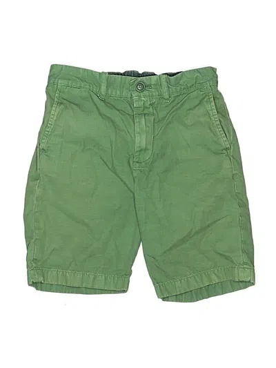 Pre-owned Crewcuts Kids' Khaki Shorts In Green