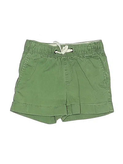 Pre-owned Crewcuts Kids' Khaki Shorts In Green