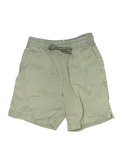 Pre-owned Crewcuts Kids' Khaki Shorts In Green