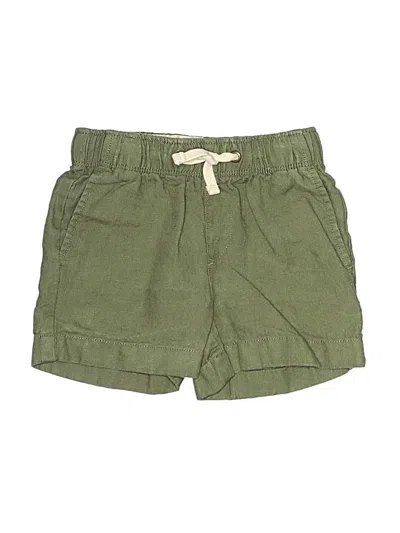 Pre-owned Crewcuts Kids' Khaki Shorts In Green