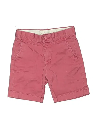 Pre-owned Crewcuts Kids' Khaki Shorts In Red