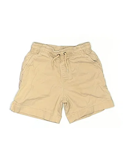 Pre-owned Crewcuts Kids' Khaki Shorts In Tan