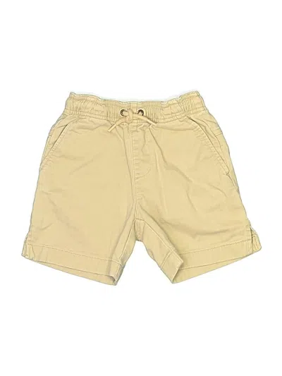 Pre-owned Crewcuts Kids' Khaki Shorts In Tan