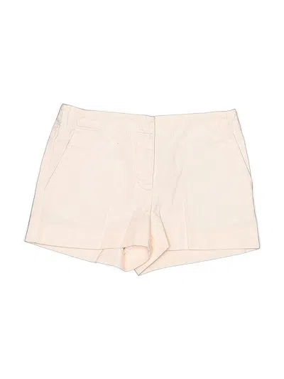 Pre-owned Crewcuts Kids' Khaki Shorts In White