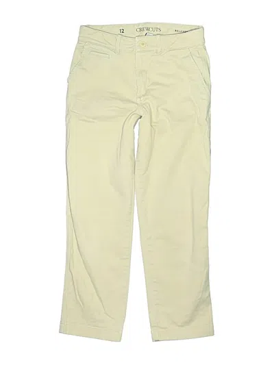 Pre-owned Crewcuts Kids' Khaki Shorts In Yellow