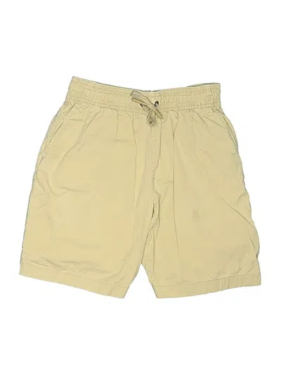 Pre-owned Crewcuts Kids' Khaki Shorts In Yellow