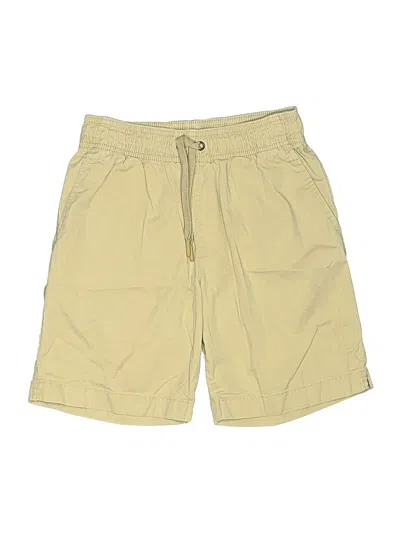 Pre-owned Crewcuts Kids' Khaki Shorts In Yellow