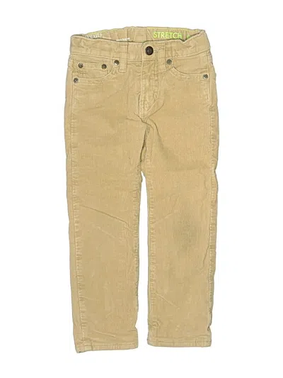 Pre-owned Crewcuts Kids' Khakis In Tan