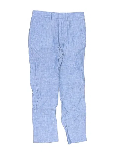 Pre-owned Crewcuts Kids' Linen Pants In Blue