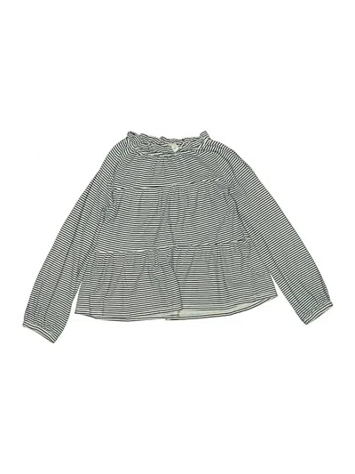 Pre-owned Crewcuts Kids' Long Sleeve Blouse In Green