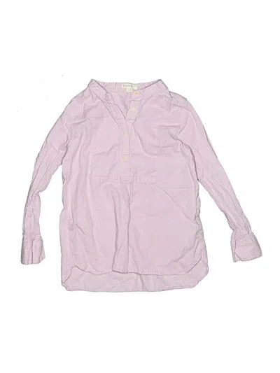 Pre-owned Crewcuts Kids' Long Sleeve Blouse In Pink