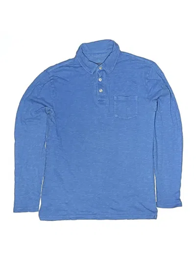 Pre-owned Crewcuts Kids' Long Sleeve Button Down Shirt In Blue