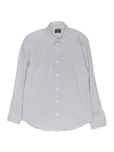 Pre-owned Crewcuts Kids' Long Sleeve Button Down Shirt In Gray